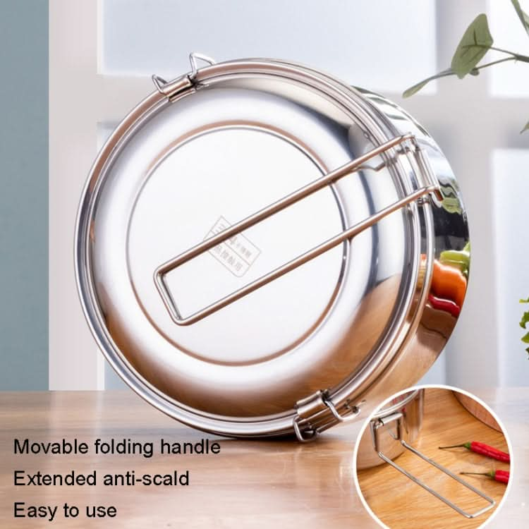 304 Stainless Steel Round Lunch Box-Reluova