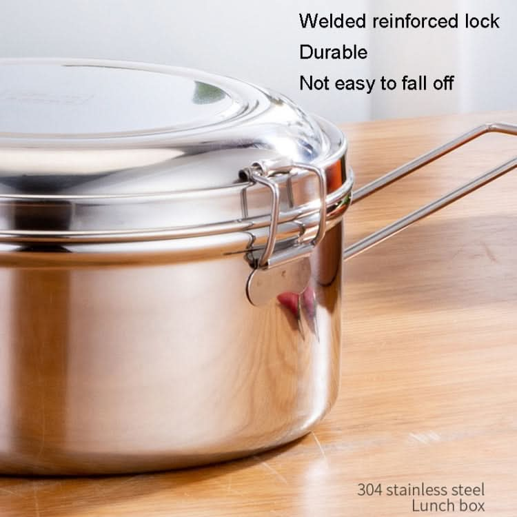 304 Stainless Steel Round Lunch Box-Reluova