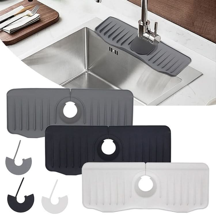 Bathroom Kitchen Silicone Faucet Anti-Splash Drain Mat Reluova