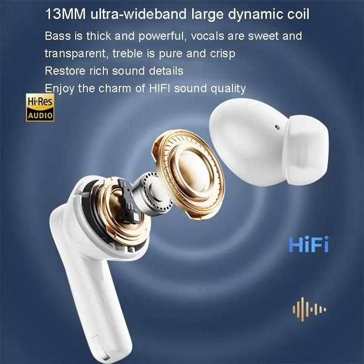 REMAX CozyPods W21N Dual Noise Reduction Bluetooth Earphone Music Call Wireless Earphone