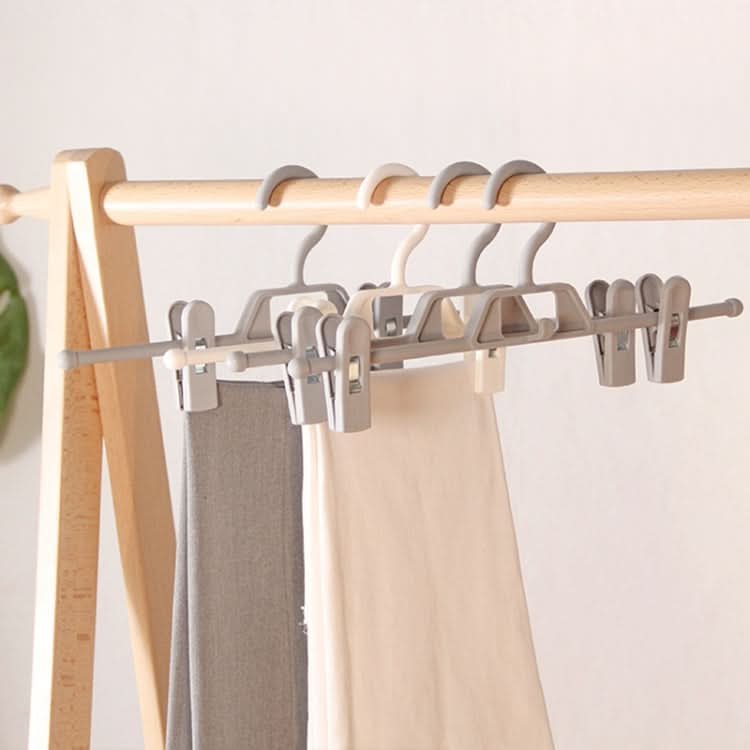 360 Degree Rotatable Non-Slip Multifunctional Clothes Hanger Home Wardrobe Traceless Pants Hanging Clip(Grey)-Reluova