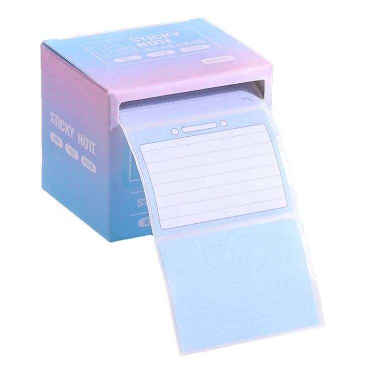 256pcs /Box Pull Out Sticky Notes Office Memo Ticket Paper(Gradient Blue)-Reluova