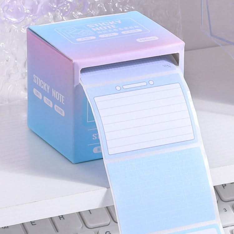 256pcs /Box Pull Out Sticky Notes Office Memo Ticket Paper(Gradient Green)-Reluova