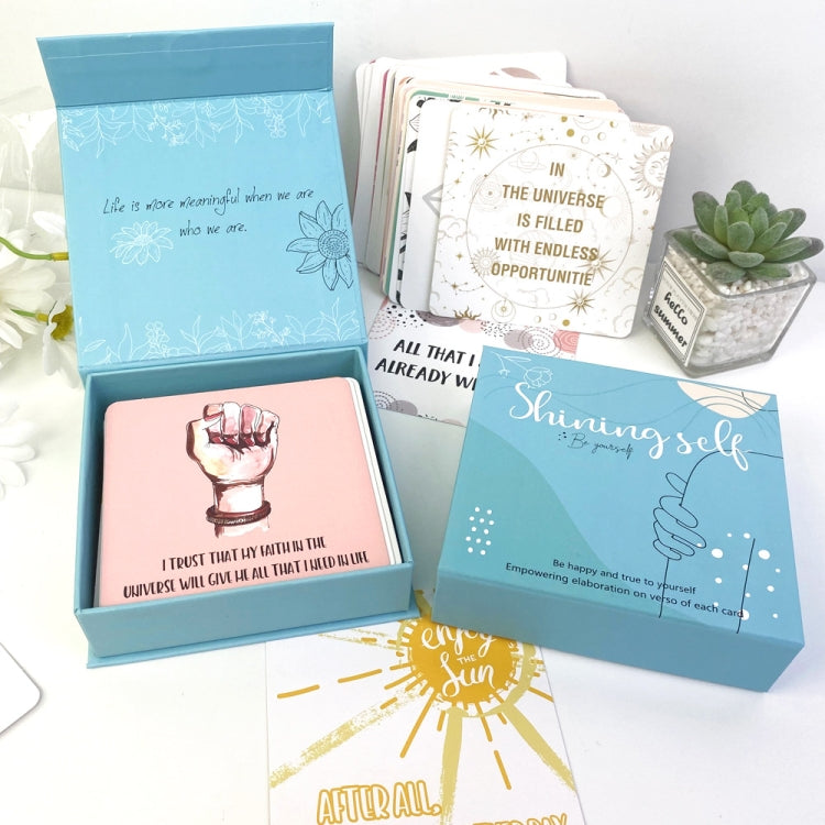 50 Sheets Women Inspirational Cards Affirming Positive English Encouragement Greeting Card Set My Store