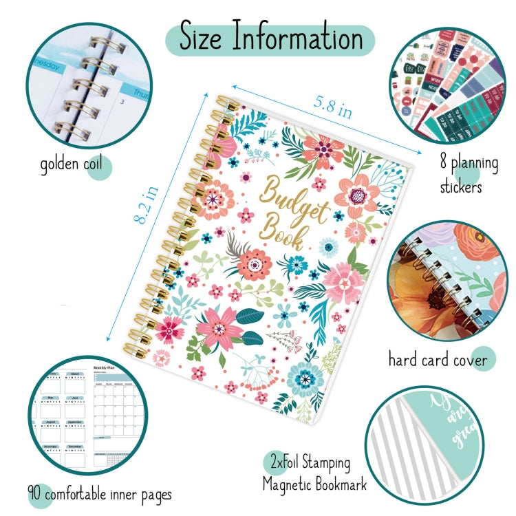 Weekly and Monthly Planner & Sticker Set Schedule Handbook Budget Notebook My Store