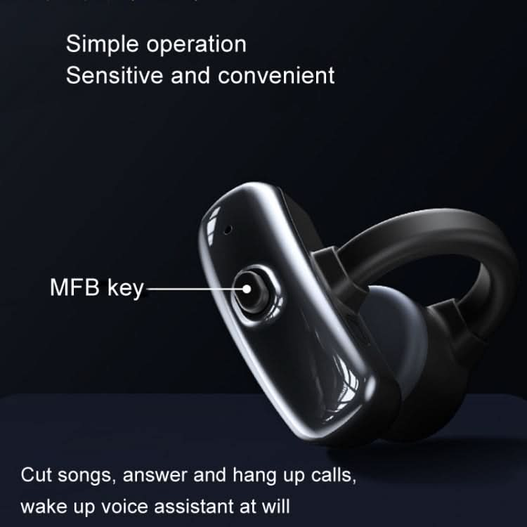 REMAX OpenBuds P2 Clip-On Bone Conduction Bluetooth Earphone Sports Music Wireless Earphone