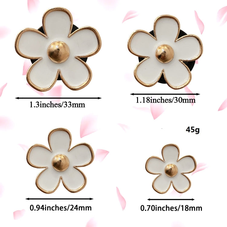 4pcs/set Small Chrysanthemum Perfume Alloy Jewelry Car Air Outlet Decoration Clip-Reluova