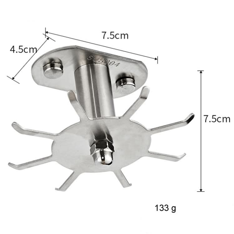 Rotating Hook Kitchen Shelf No-Punch Hanging Kitchenware Storage Shelf Reluova