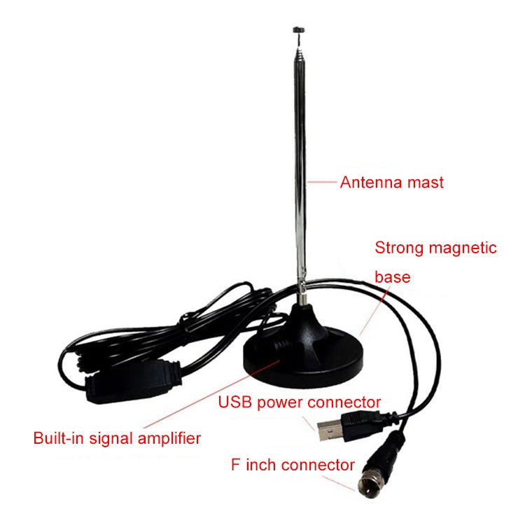 Indoor Sound Receiving Antenna FM Amplifier DAB + Radio Car Magnetic Antenna ÎҵÄÉ̵ê