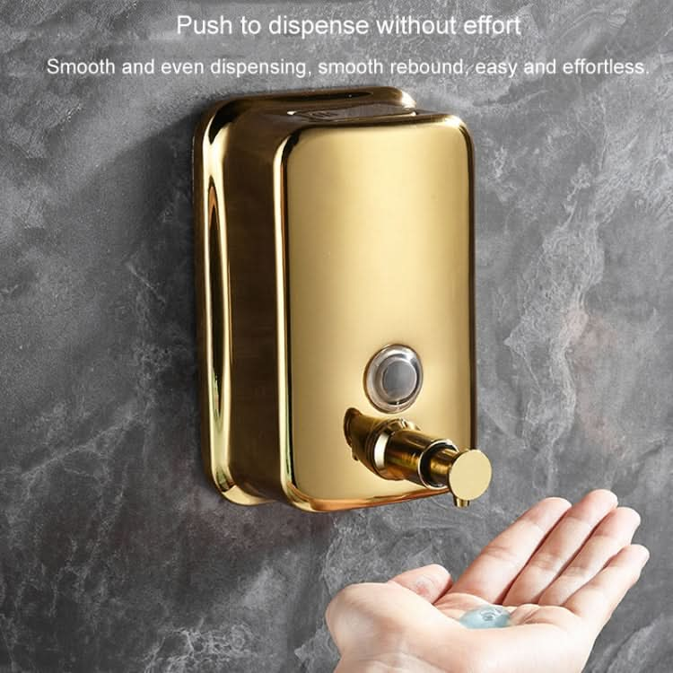 304 Stainless Steel Bathroom Soap Dispenser Simple Hotel Home Wall Mounted Manual Shower Fluid Bottle