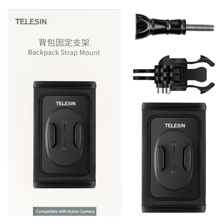 TELESIN Backpack Shoulder Strap Bracket Mount for GoPro Hero / Insta360 /  SJCAM / DJI Action Accessories My Store