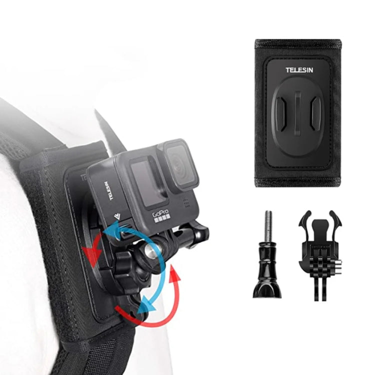 TELESIN Backpack Shoulder Strap Bracket Mount for GoPro Hero / Insta360 /  SJCAM / DJI Action Accessories My Store