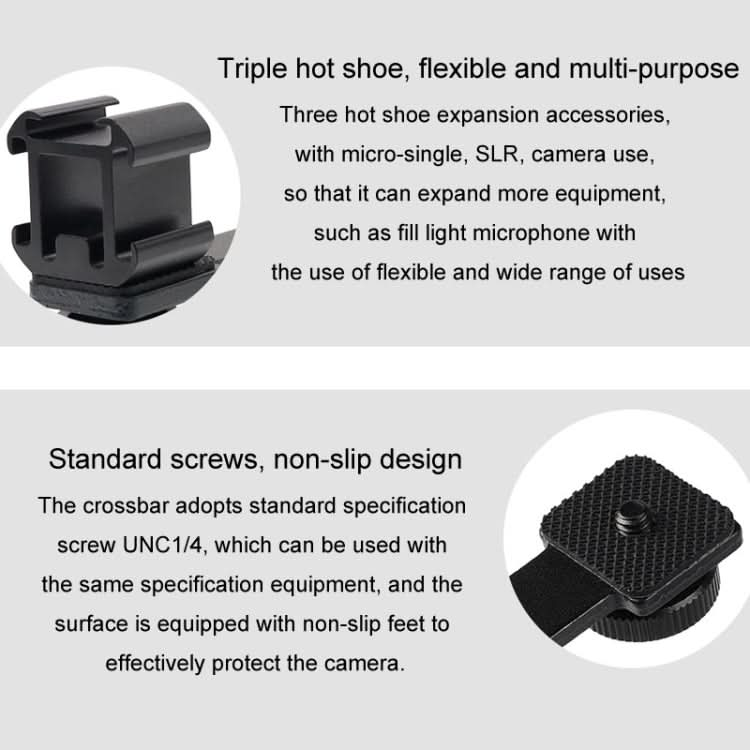 Multifunctional Aluminum Heating Shoe Base Flash Light Bracket Accessories My Store