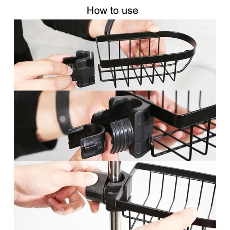 Kitchen Faucet Shelf No-Punch Sink Rag Drainage Basket Sponge Drainage Storage Rack Reluova