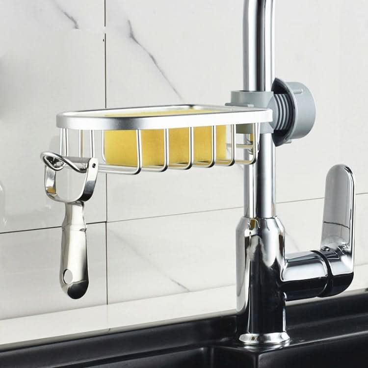 Kitchen Faucet Shelf No-Punch Sink Rag Drainage Basket Sponge Drainage Storage Rack Reluova