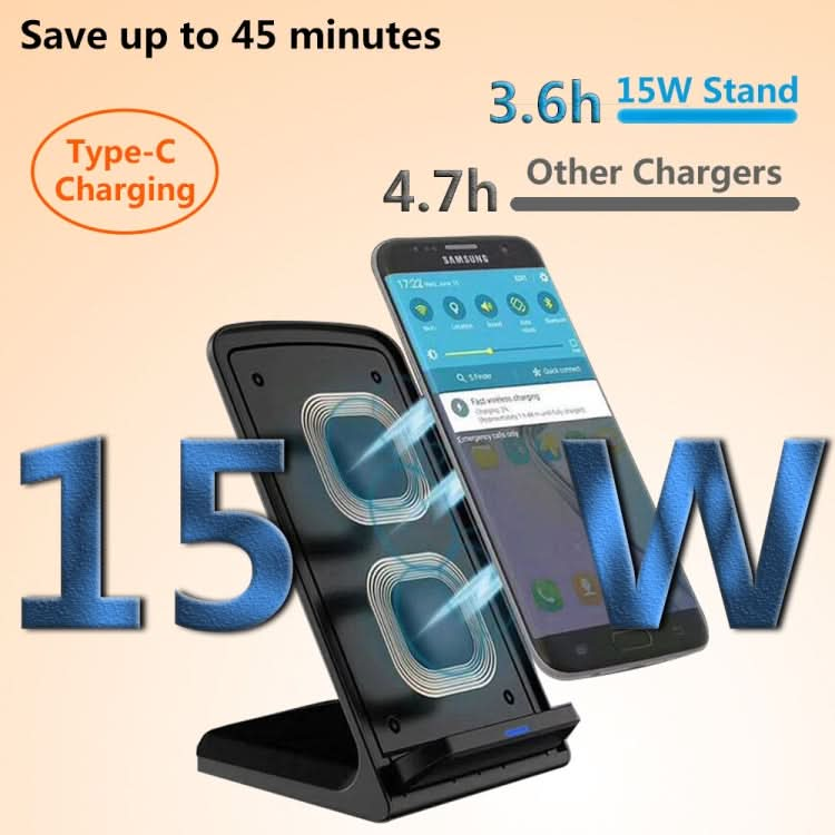 15W Desktop Wireless Charger Mobile Phone Wireless Fast Charging Bracket