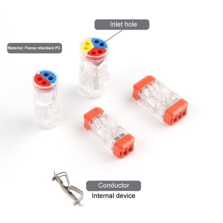 4pcs Direct Insertion Of Quick Terminal Block Wire Connector Clamps Reluova