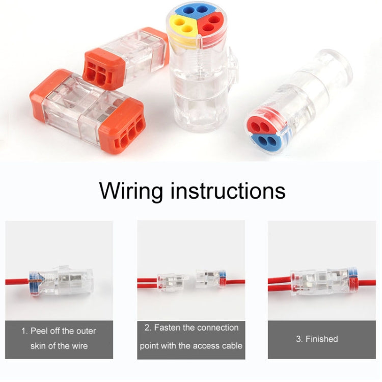 4pcs Direct Insertion Of Quick Terminal Block Wire Connector Clamps Reluova