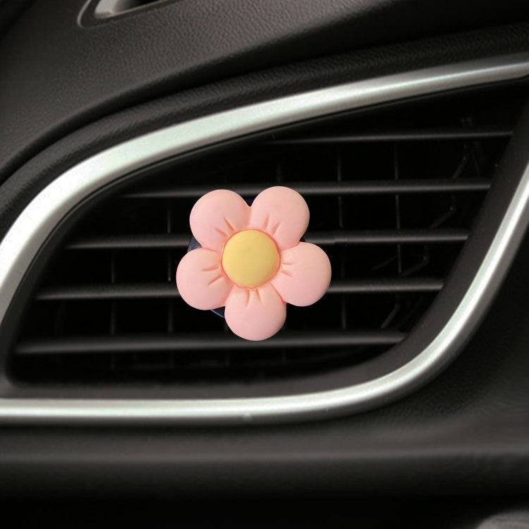 Candy-colored Ffive-petal Flower Car Air Vent Aromatherapy Decorative Clip