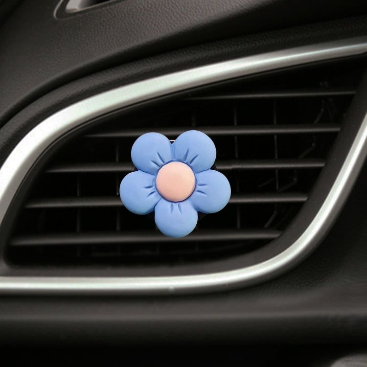 Candy-colored Ffive-petal Flower Car Air Vent Aromatherapy Decorative Clip