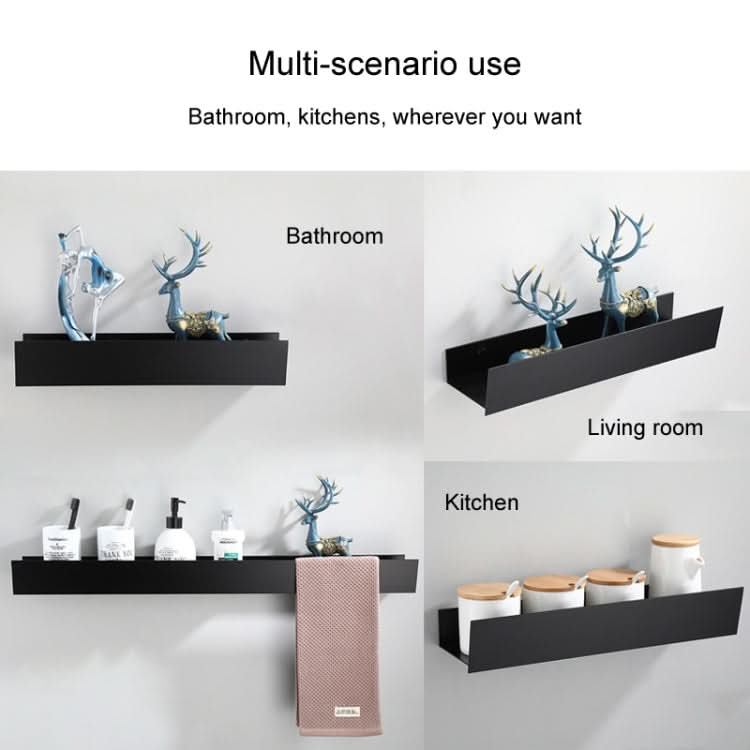 No-Punch Bathroom Shelf Washstand Convenient Storage Rack