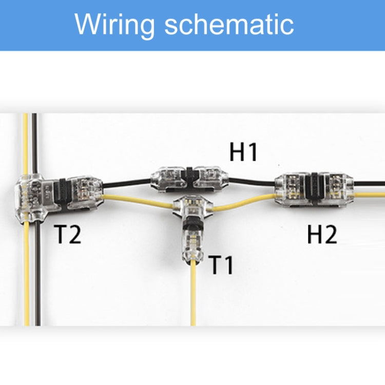 Straight Plug Quick Terminal Block No Strip Multifunctional Wire Connector Reluova