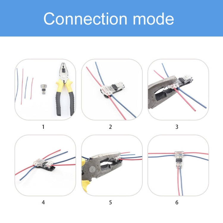 Straight Plug Quick Terminal Block No Strip Multifunctional Wire Connector Reluova