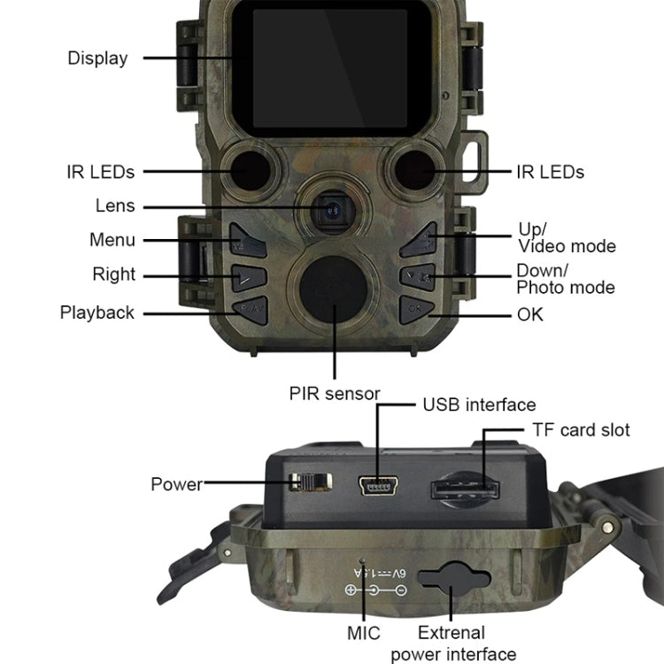 H5812 4K HD Outdoor Night Vision Monitor Animal Infrared Induction Hunting Camera Reluova