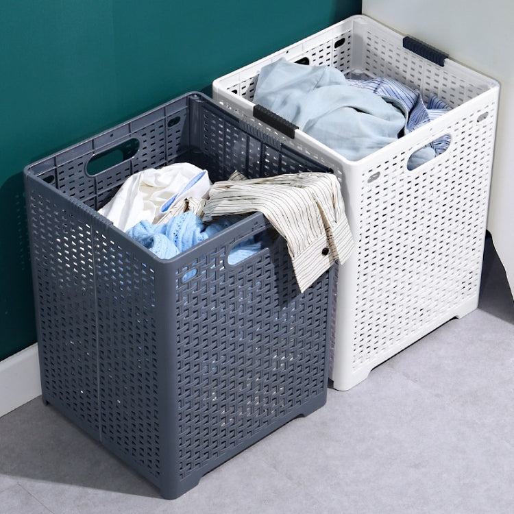 Foldable Dirty Clothes Basket Wall Mounted Bathroom Dirty Clothes Storage Frame Plastic Laundry Basket