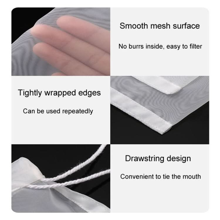 2pcs /Pack Household Soymilk Dregs Filter Bag Juice Filter Mesh Pouch-Reluova