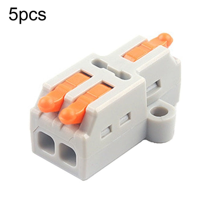 5pcs Push Type Mini Wire Connection Splitter Quick Connect Terminal Block Reluova