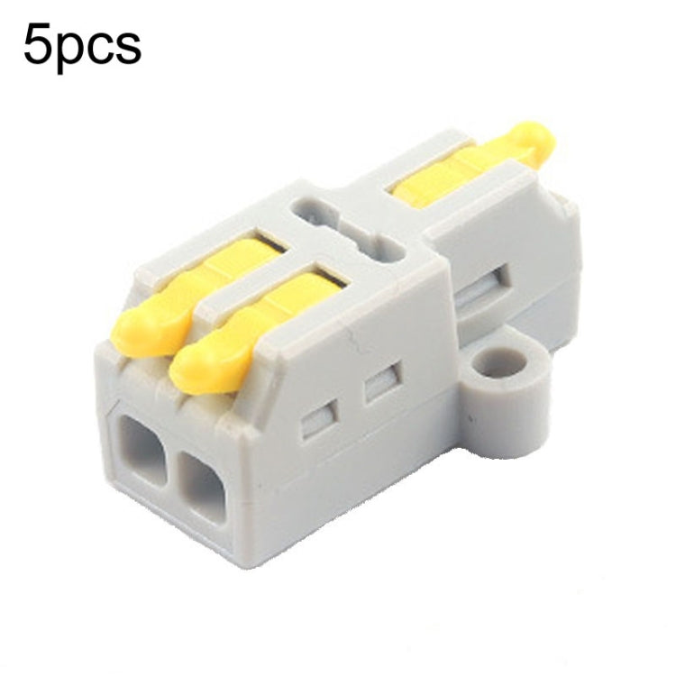 5pcs Push Type Mini Wire Connection Splitter Quick Connect Terminal Block Reluova