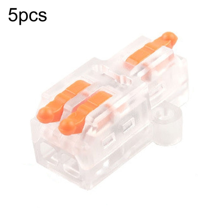 5pcs Push Type Mini Wire Connection Splitter Quick Connect Terminal Block Reluova