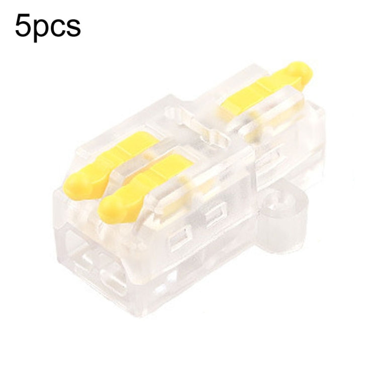 5pcs Push Type Mini Wire Connection Splitter Quick Connect Terminal Block Reluova