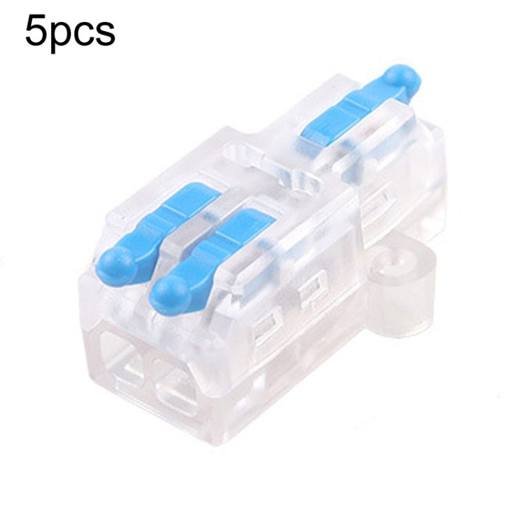 5pcs Push Type Mini Wire Connection Splitter Quick Connect Terminal Block Reluova