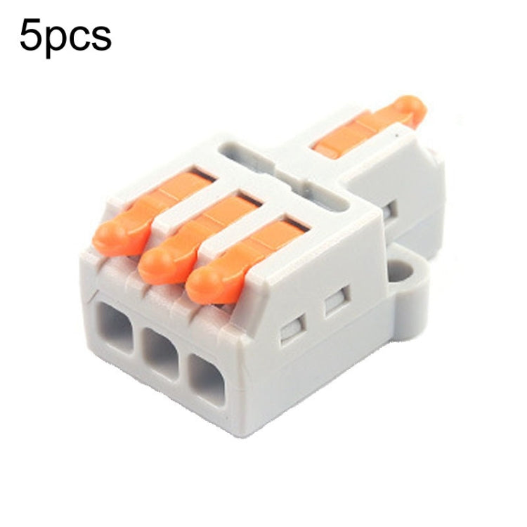 5pcs Push Type Mini Wire Connection Splitter Quick Connect Terminal Block Reluova