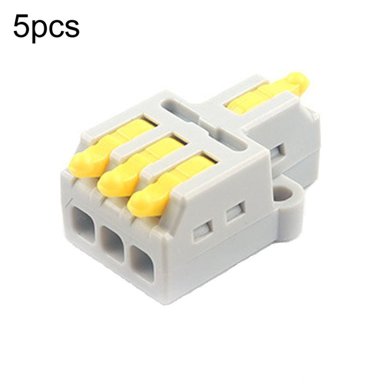 5pcs Push Type Mini Wire Connection Splitter Quick Connect Terminal Block Reluova