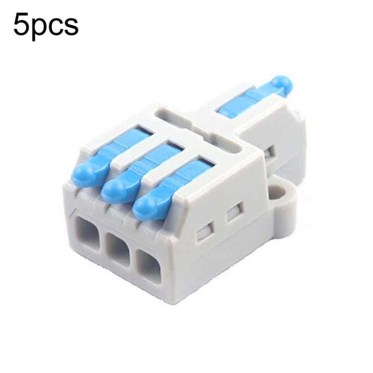 5pcs Push Type Mini Wire Connection Splitter Quick Connect Terminal Block Reluova