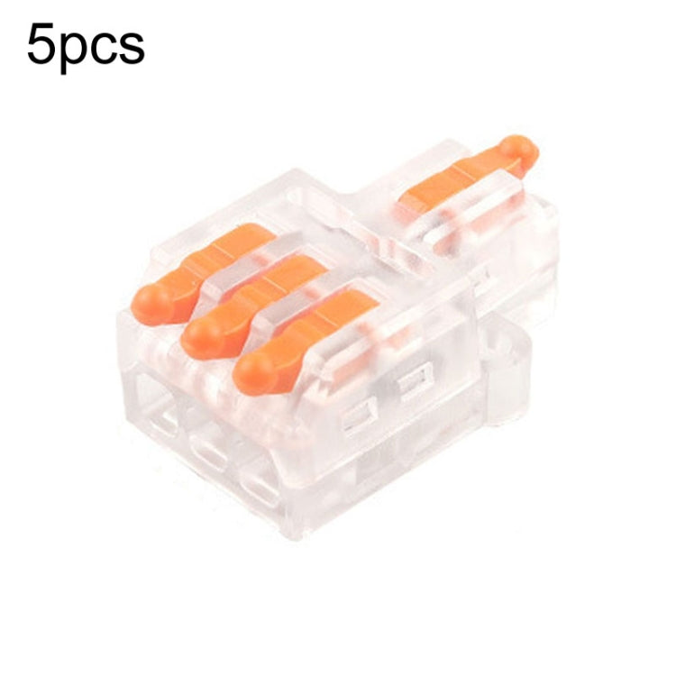 5pcs Push Type Mini Wire Connection Splitter Quick Connect Terminal Block Reluova