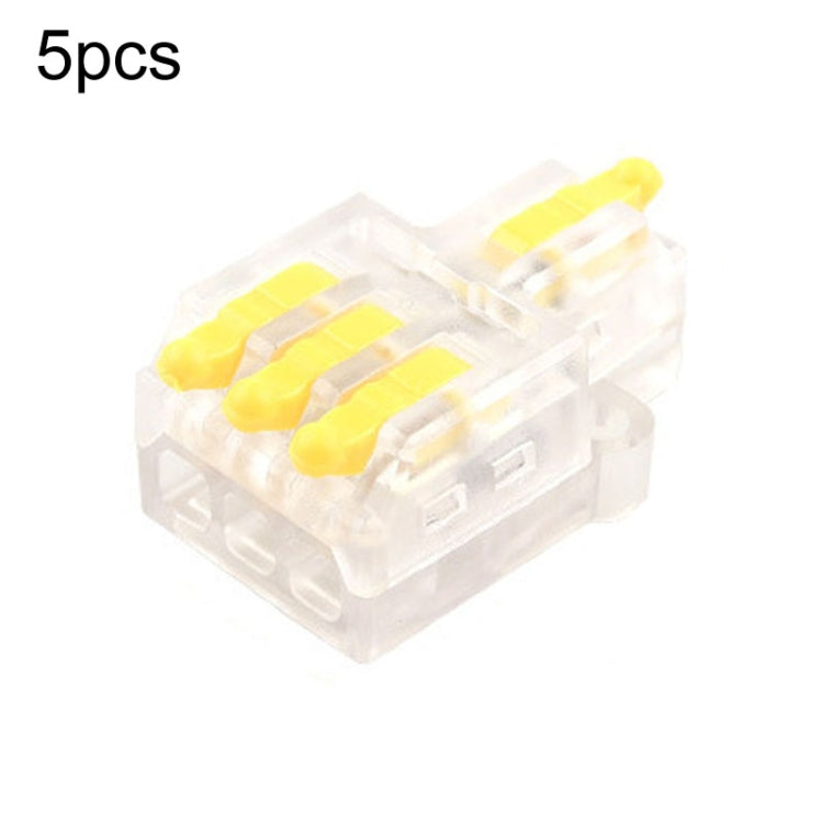 5pcs Push Type Mini Wire Connection Splitter Quick Connect Terminal Block Reluova