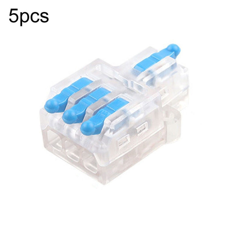 5pcs Push Type Mini Wire Connection Splitter Quick Connect Terminal Block Reluova