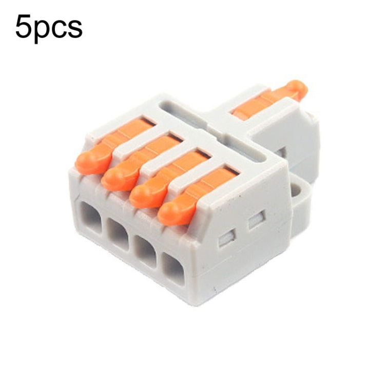 5pcs Push Type Mini Wire Connection Splitter Quick Connect Terminal Block Reluova