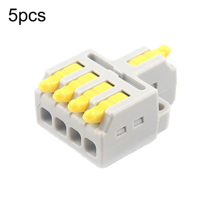 5pcs Push Type Mini Wire Connection Splitter Quick Connect Terminal Block Reluova