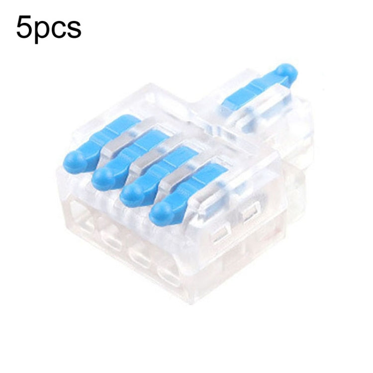 5pcs Push Type Mini Wire Connection Splitter Quick Connect Terminal Block Reluova