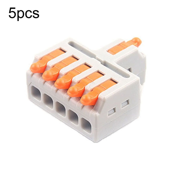 5pcs Push Type Mini Wire Connection Splitter Quick Connect Terminal Block Reluova