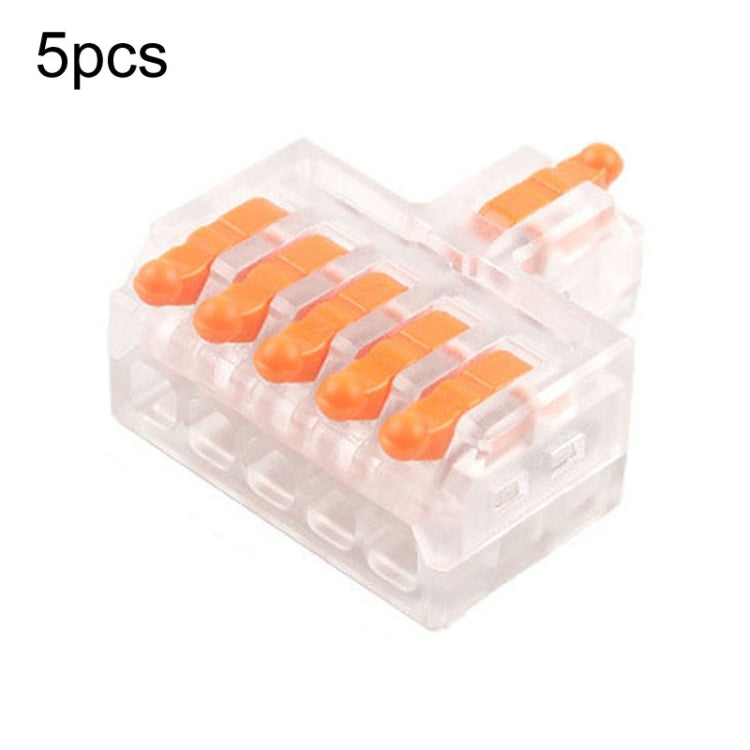 5pcs Push Type Mini Wire Connection Splitter Quick Connect Terminal Block Reluova