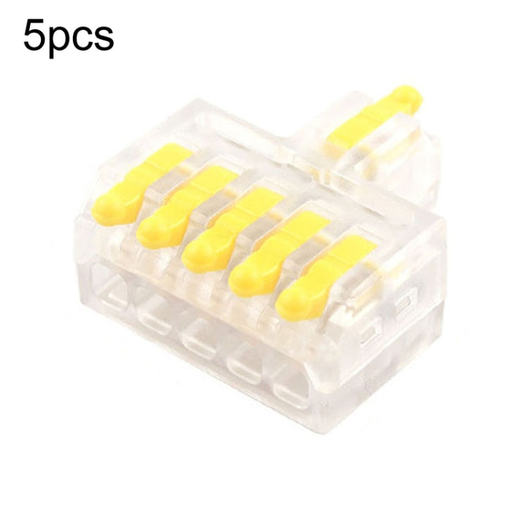 5pcs Push Type Mini Wire Connection Splitter Quick Connect Terminal Block Reluova