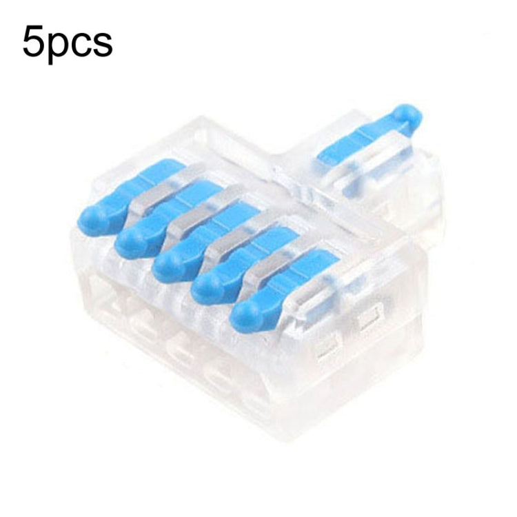 5pcs Push Type Mini Wire Connection Splitter Quick Connect Terminal Block Reluova