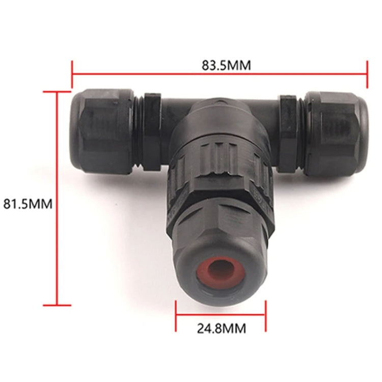 Outdoor T-Wire Terminal Block Three Pole Male And Female Docking Waterproof Connector My Store