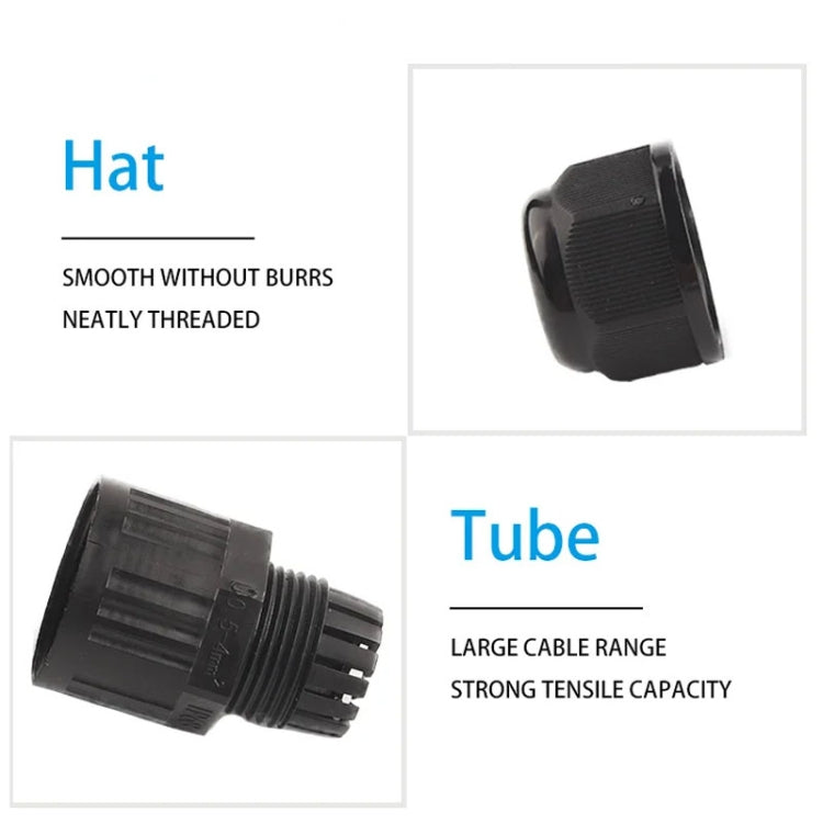 Outdoor T-Wire Terminal Block Three Pole Male And Female Docking Waterproof Connector My Store